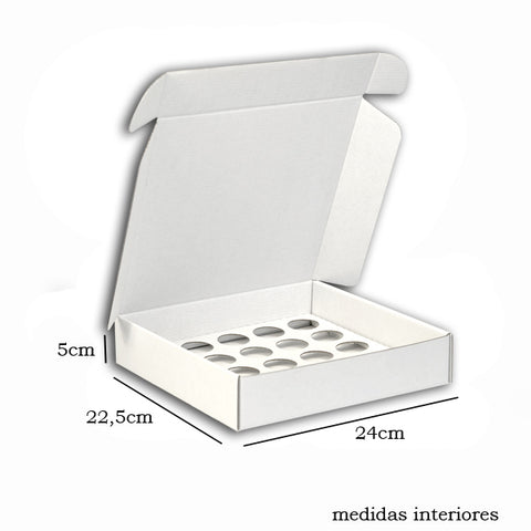 Caixa para 25 Brigadeiros Branco