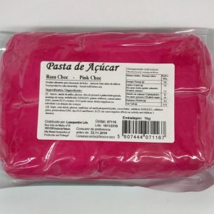 PASTA DE ACUÇAR DE 1 KG ROSA CHOQUE