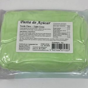 PASTA DE ACUÇAR DE 1 KG VERDE CLARO