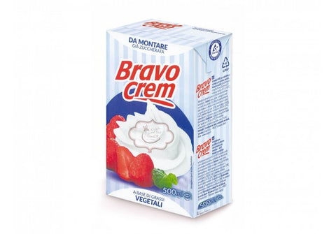 Natas (chantily) vegetais 500ml bravo cream